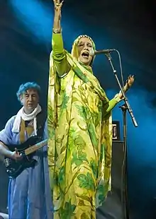 Mariem Hassan performing in WOMAD 2008 (Las Palmas de Gran Canaria, 7 November 2008)