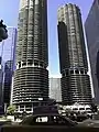 Marina City in Chicago. The penthouse houses the physical plant.