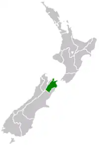 Location in New Zealand