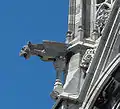 A gargoyle on the Mausoleum for Queen Loise-Marie, in Oostende, Belgium