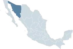 Location within Mexico