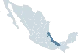 Location within Mexico