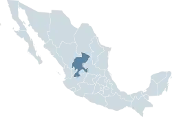 Location within Mexico