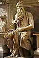 Michelangelo's statue of Moses on the tomb of Pope Julius II