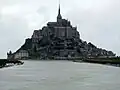 The mouth of the Couesnon, at Mont Saint-Michel