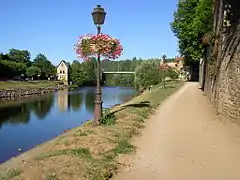 The Vézère river in Montignac.