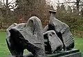 Three Piece Reclining Figure No. 1 (1961) bronze,  Yorkshire sculpture park