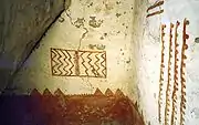 13th-century mural in a rectangular tower, Cliff Palace