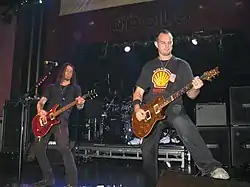 Myles Kennedy and Mark Tremonti of Alter Bridge performing in 2008.