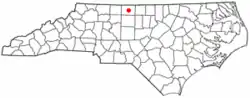 Location of Wentworth, North Carolina