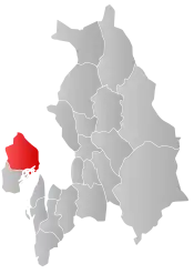 Bærum within Akershus