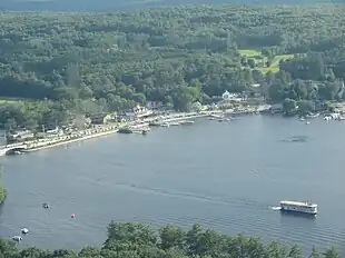 Naples and Long Lake from the air