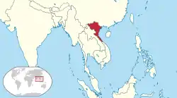 Territory of the DRV in Southeast Asia, 1954