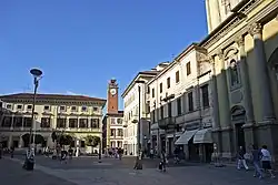 Piazza Gramsci in Novara.