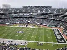 O.co Coliseum before a football game