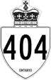 Highway 404 marker