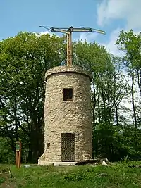 Optical telegraph of Claude Chappe on the Litermont near Nalbach, Germany.