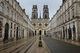 Rue Jeanne d'Arc and the Saint-Croix Cathedral