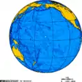 Orthographic projection over Kingman Reef.