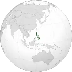 Location of the Philippines