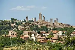 View of the town from the south