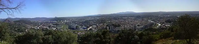 The city from the Ermitage hill.