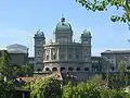 The Swiss parliament building in Bern