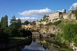 The Citadel of Parthenay and the Thouet river