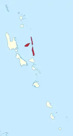 Location in Vanuatu