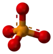 Aromatic ball and stick model of phosphate