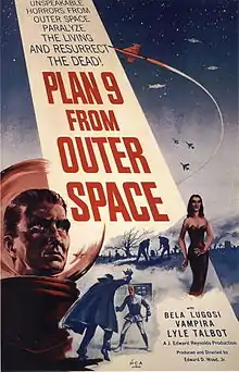 Poster for Plan nine from outer space.