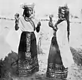 Maiden dancers at the religious festival of Lai Haraoba dedicated to Khamlangba