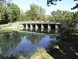 Bridge over the Boutonne in Bel-Ébat.