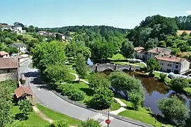 The Vincou river in Bellac.