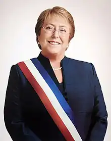 Michelle Bachelet(served 2006–2010; 2014–2018) (1951-09-29) September 29, 1951 (age 72)