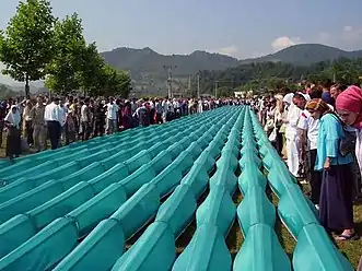 2006 funeral for people whose bodies were recovered from mass graves