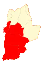 Location in Antofagasta Region