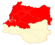 Location in the Los Ríos Region