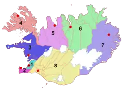 Regions of Iceland