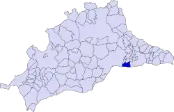 Location of Rincón de la Victoria