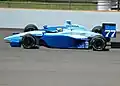 Roberto Moreno practicing the 2007 Indianapolis 500.