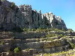 Cliffs along the Ardèche