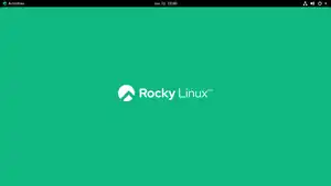 GNOME Shell desktop on Rocky Linux 8.4 "Green Obsidian"