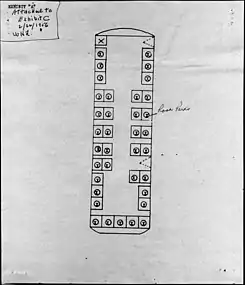 Court evidence showing where Parks was sitting on the bus