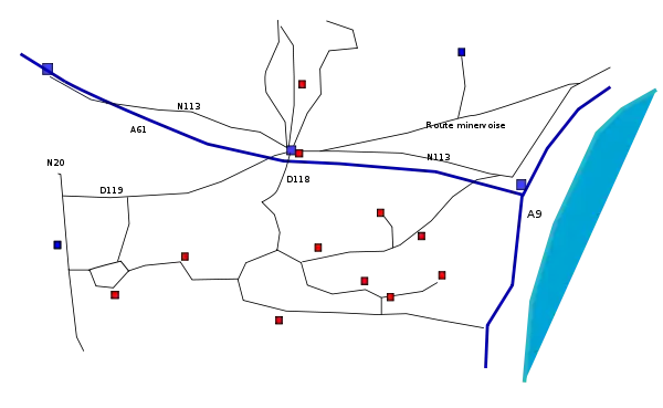 Carte des châteaux cathares