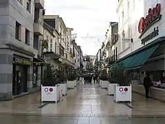 Rue de l'hôtel des postes, pedestrian street.