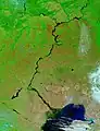 Satellite image of the Volga