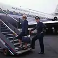 Scandinavian Airlines flight attendant and pilot.