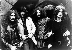 Black Sabbath in 1970. From left to right: Geezer Butler, Tony Iommi, Bill Ward, and Ozzy Osbourne