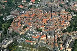 Aerial view of the upper town, Saint-Flour